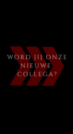 Word jij onze nieuwe collega?